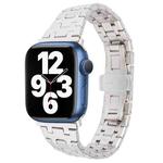 For Apple Watch Series 7 41mm Double T Stainless Steel Watch Band(Starlight)