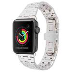 For Apple Watch Series 3 38mm Double T Stainless Steel Watch Band(Starlight)