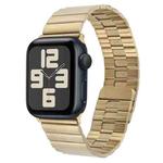 For Apple Watch SE 2023 40mm Bamboo Stainless Steel Magnetic Watch Band(Gold)