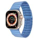 For Apple Watch Ultra 49mm Bamboo Stainless Steel Magnetic Watch Band(Blue)