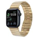 For Apple Watch SE 2022 40mm Bamboo Stainless Steel Magnetic Watch Band(Gold)