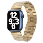 For Apple Watch Series 7 41mm Bamboo Stainless Steel Magnetic Watch Band(Gold)