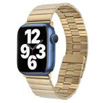 For Apple Watch SE 40mm Bamboo Stainless Steel Magnetic Watch Band(Gold)