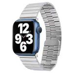 For Apple Watch SE 40mm Bamboo Stainless Steel Magnetic Watch Band(Sliver)