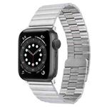 For Apple Watch Series 6 40mm Bamboo Stainless Steel Magnetic Watch Band(Sliver)