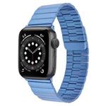 For Apple Watch Series 6 40mm Bamboo Stainless Steel Magnetic Watch Band(Blue)