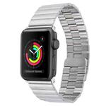 For Apple Watch Series 2 38mm Bamboo Stainless Steel Magnetic Watch Band(Sliver)