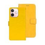 For OPPO A5 Pro 5G Global idewei Crazy Horse Texture Leather Phone Case(Yellow)