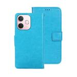 For OPPO A5 Pro 5G Global idewei Crazy Horse Texture Leather Phone Case(Sky Blue)