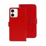 For OPPO A5x idewei Crazy Horse Texture Leather Phone Case(Red)