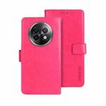 For Realme 13+ 5G idewei Crazy Horse Texture Leather Phone Case(Rose Red)