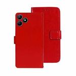 For Realme Note 50 idewei Crazy Horse Texture Leather Phone Case(Red)