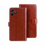 For Realme Note 50 idewei Crazy Horse Texture Leather Phone Case(Brown)