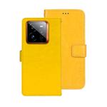 For Realme GT 7 Pro idewei Crazy Horse Texture Leather Phone Case(Yellow)