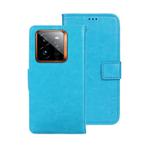 For Realme GT 7 Pro idewei Crazy Horse Texture Leather Phone Case(Sky Blue)