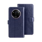 For Realme 14 Pro 5G idewei Crazy Horse Texture Leather Phone Case(Blue)