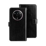For Realme 14 Pro 5G idewei Crazy Horse Texture Leather Phone Case(Black)