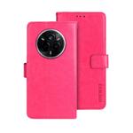 For Realme 14 Pro 5G idewei Crazy Horse Texture Leather Phone Case(Rose Red)