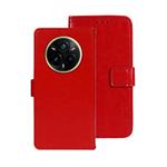 For Realme 14 Pro+ 5G idewei Crazy Horse Texture Leather Phone Case(Red)