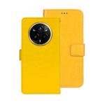 For Realme 14 Pro+ 5G idewei Crazy Horse Texture Leather Phone Case(Yellow)