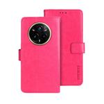 For Realme 14 Pro+ 5G idewei Crazy Horse Texture Leather Phone Case(Rose Red)