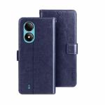 For ZTE Blade A33S idewei Crazy Horse Texture Leather Phone Case(Blue)