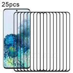 For Samsung Galaxy S20 25pcs Full Glue 9H HD 3D Curved Edge Tempered Glass Film