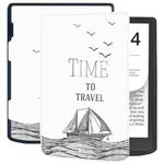 For Pocketbook InkPad 4 / Color2 /3 /PB743 Painted Retro Skin-feel Leather Smart Tablet Case(Time Travel)
