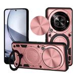 For ZTE nubia Focus /Blade A75 5G CD Texture Sliding Camshield Magnetic Holder Phone Case(Pink)