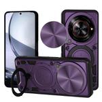For ZTE nubia Focus /Blade A75 5G CD Texture Sliding Camshield Magnetic Holder Phone Case(Purple)