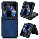For ZTE nubia Flip2 / Libero Flip2 Cow Pattern Sewing Back Cover Phone Case(Blue)