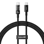 Baseus CD Series PD100W USB-C / Type-C to USB-C / Type-C Fast Charging Data Cable, Length:1m(Black)
