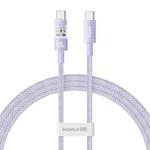 Baseus CD Series PD100W USB-C / Type-C to USB-C / Type-C Fast Charging Data Cable, Length:1m(Purple)