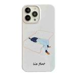 For iPhone 15 Pro Max Cartoon Film Craft Hard PC Phone Case(Lie Flat)