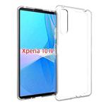 For Sony Xperia 10 IV Waterproof Texture TPU Phone Case(Transparent)