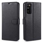 For Huawei Enjoy Z 5G AZNS Sheepskin Texture Horizontal Flip Leather Case with Holder & Card Slots & Wallet(Black)