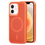 For iPhone 12 MagSafe Magnetic Heat Dissipation Phone Case(Orange)