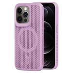For iPhone 12 Pro MagSafe Magnetic Heat Dissipation Phone Case(Light Purple)