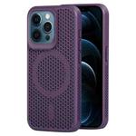 For iPhone 12 Pro Max MagSafe Magnetic Heat Dissipation Phone Case(Dark Purple)