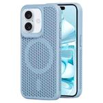 For iPhone 16 Plus MagSafe Magnetic Heat Dissipation Phone Case(Sky Blue)