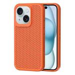 For iPhone 15 Plus Heat Dissipation Phone Case(Orange)