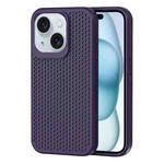 For iPhone 15 Plus Heat Dissipation Phone Case(Dark Purple)