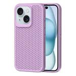 For iPhone 15 Heat Dissipation Phone Case(Light Purple)