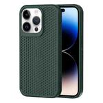 For iPhone 14 Pro Heat Dissipation Phone Case(Dark Green)