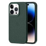 For iPhone 14 Pro Max Heat Dissipation Phone Case(Dark Green)
