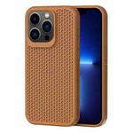 For iPhone 13 Pro Heat Dissipation Phone Case(Brown)
