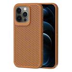 For iPhone 12 Pro Heat Dissipation Phone Case(Brown)