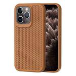 For iPhone 11 Pro Max Heat Dissipation Phone Case(Brown)