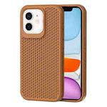 For iPhone 11 Heat Dissipation Phone Case(Brown)
