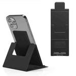 PU Leather Ultra Thin Folding Phone Holder(Black)